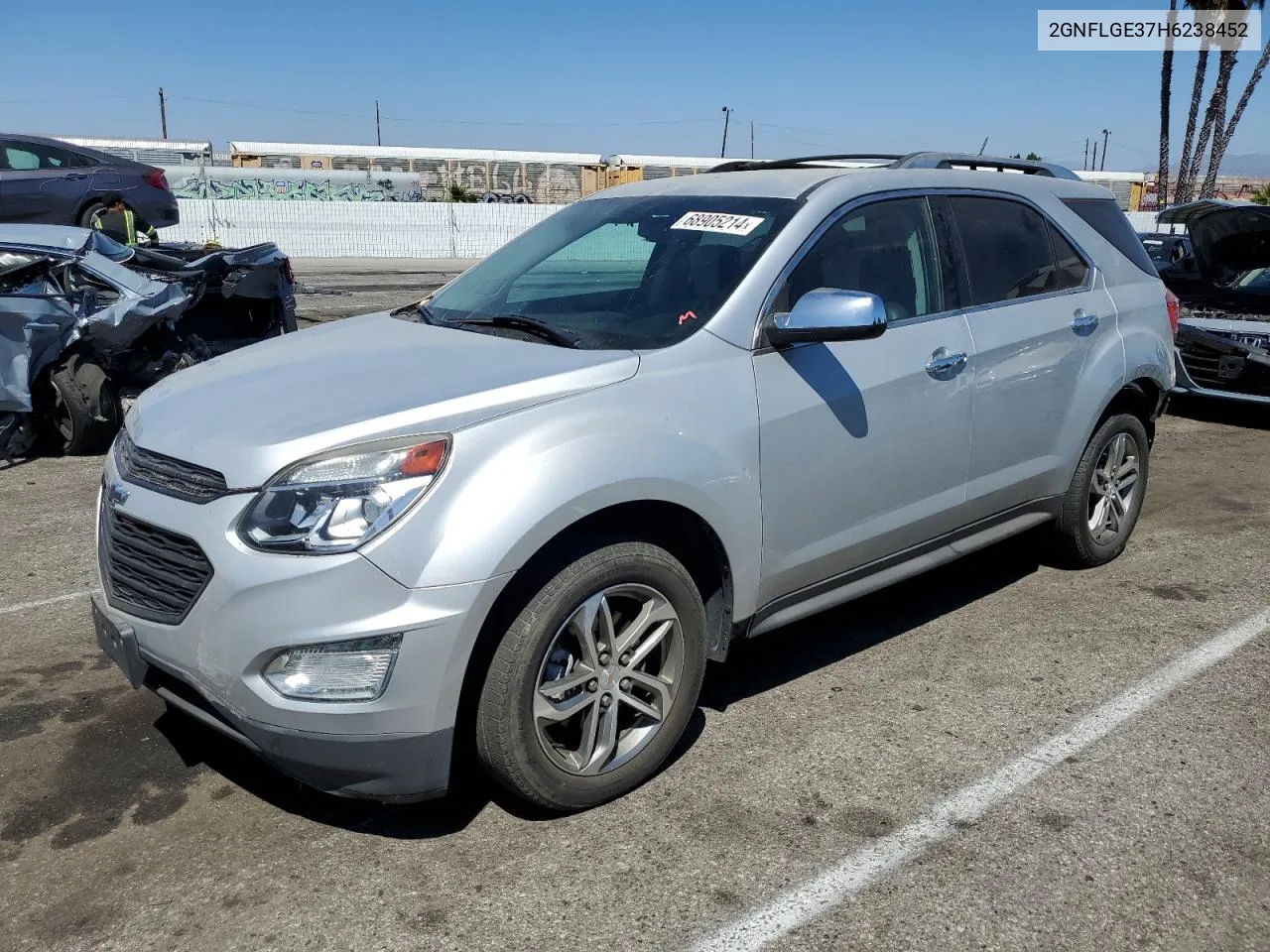 2017 Chevrolet Equinox Premier VIN: 2GNFLGE37H6238452 Lot: 68905214