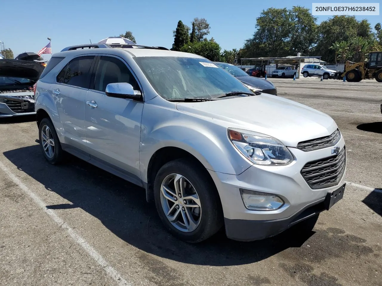 2017 Chevrolet Equinox Premier VIN: 2GNFLGE37H6238452 Lot: 68905214