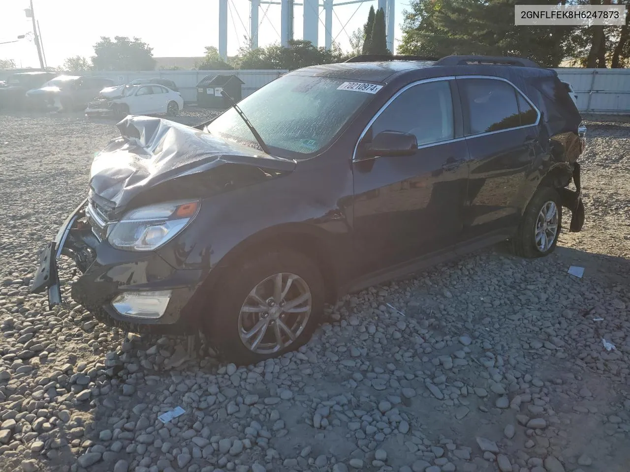 2017 Chevrolet Equinox Lt VIN: 2GNFLFEK8H6247873 Lot: 70210974