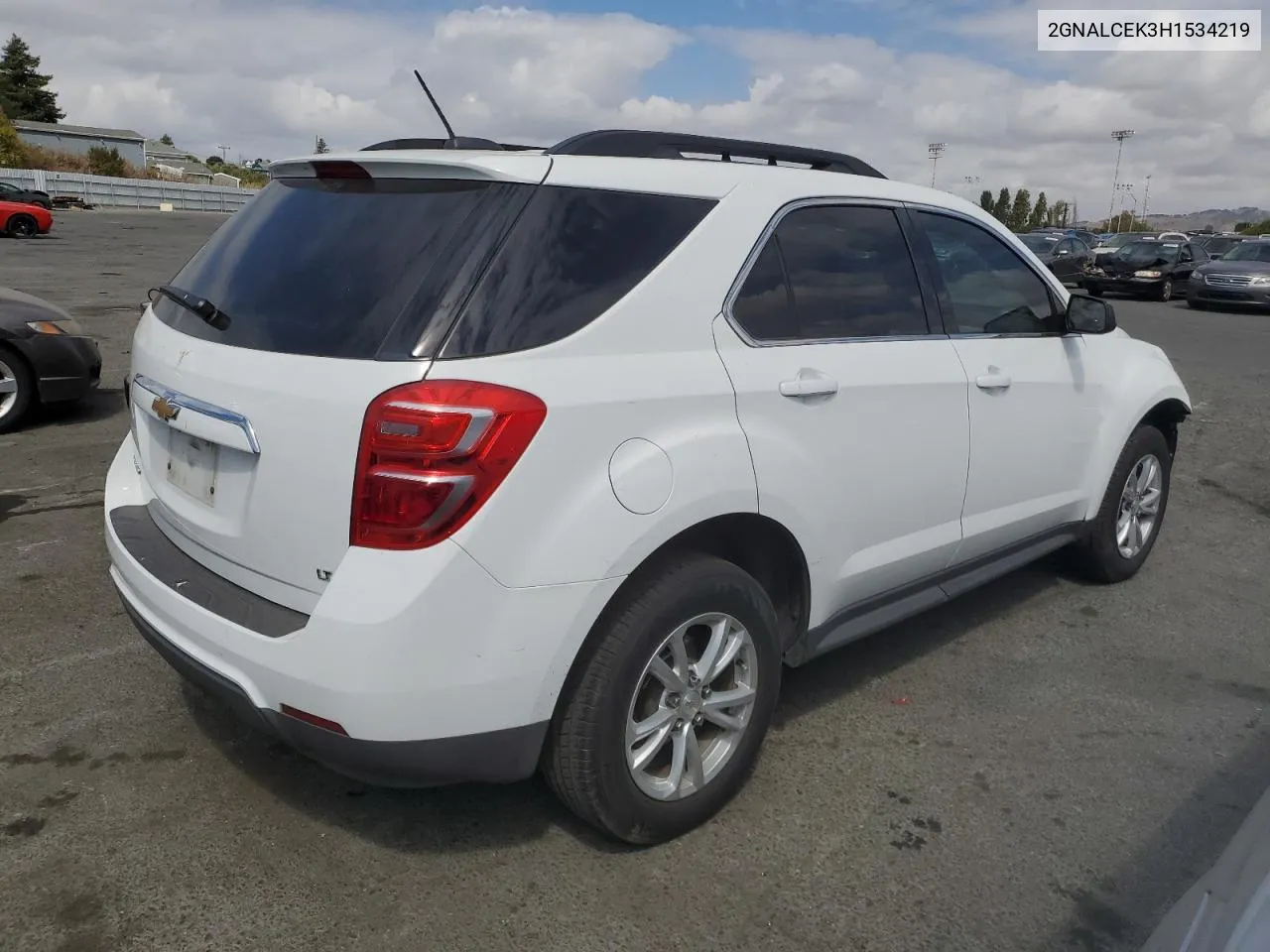 2017 Chevrolet Equinox Lt VIN: 2GNALCEK3H1534219 Lot: 71132084