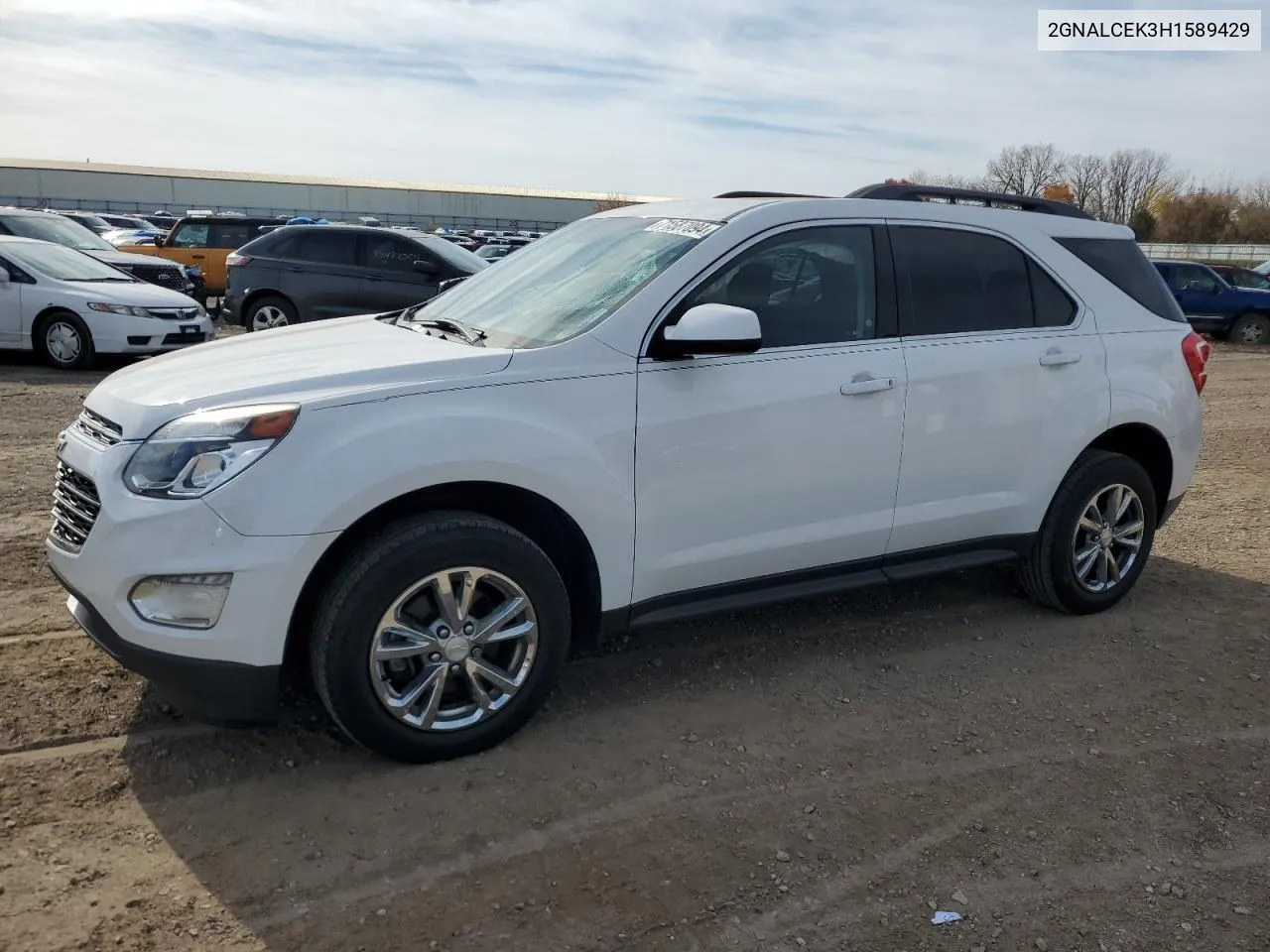 2017 Chevrolet Equinox Lt VIN: 2GNALCEK3H1589429 Lot: 71587094