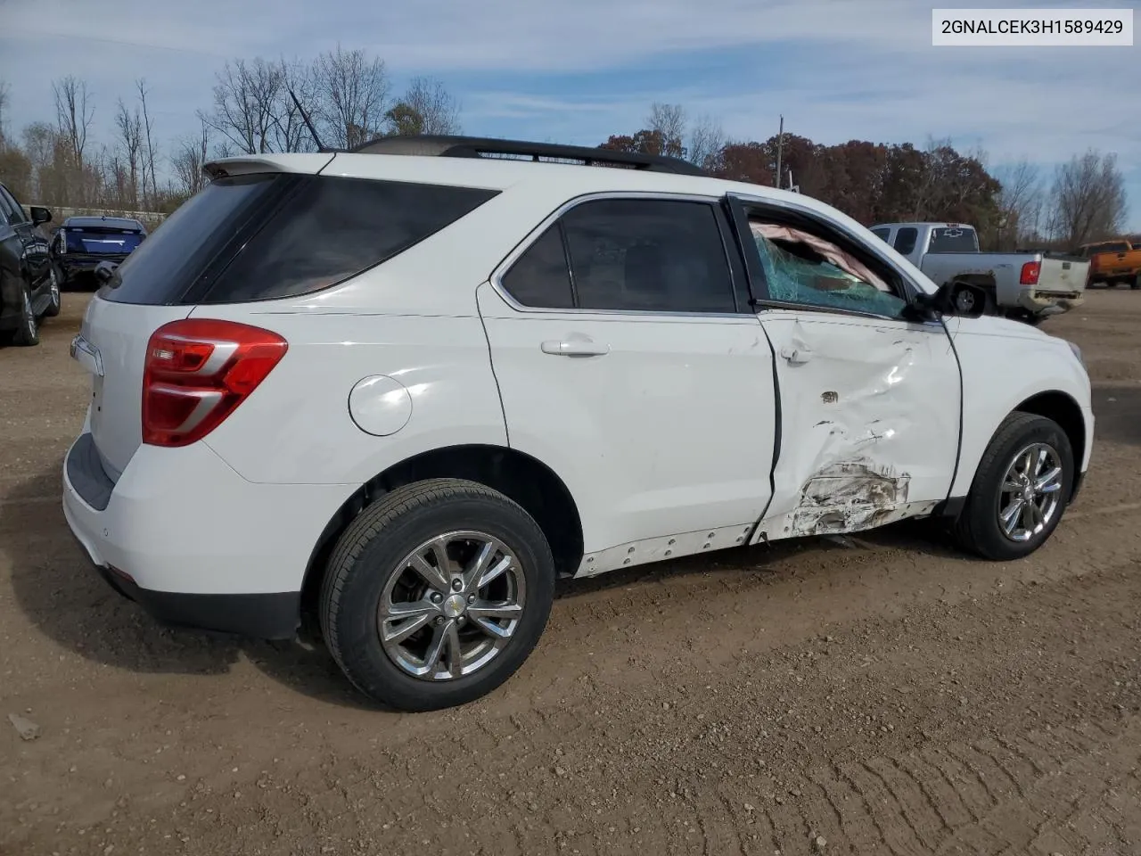 2017 Chevrolet Equinox Lt VIN: 2GNALCEK3H1589429 Lot: 71587094