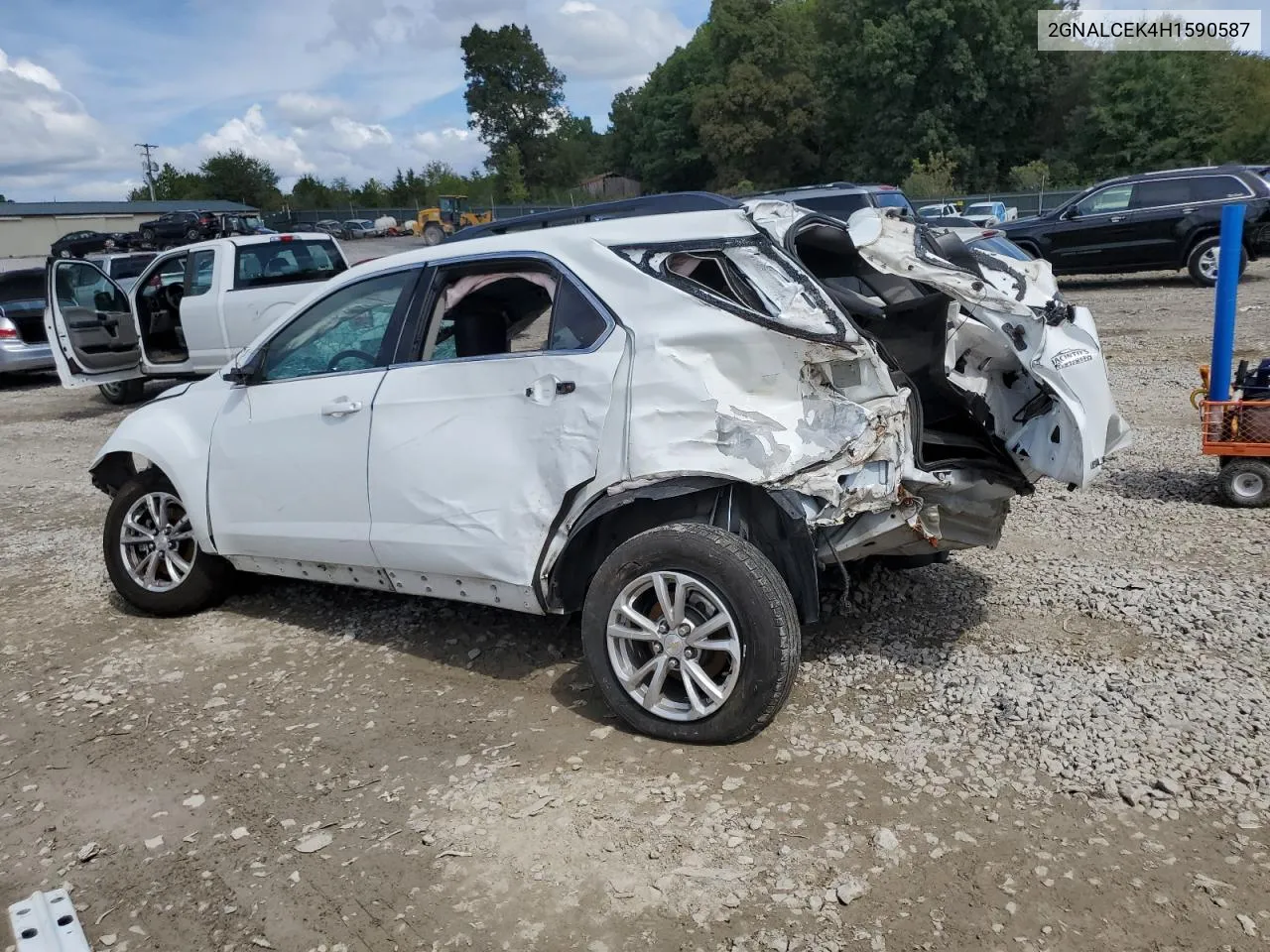 2017 Chevrolet Equinox Lt VIN: 2GNALCEK4H1590587 Lot: 72143434