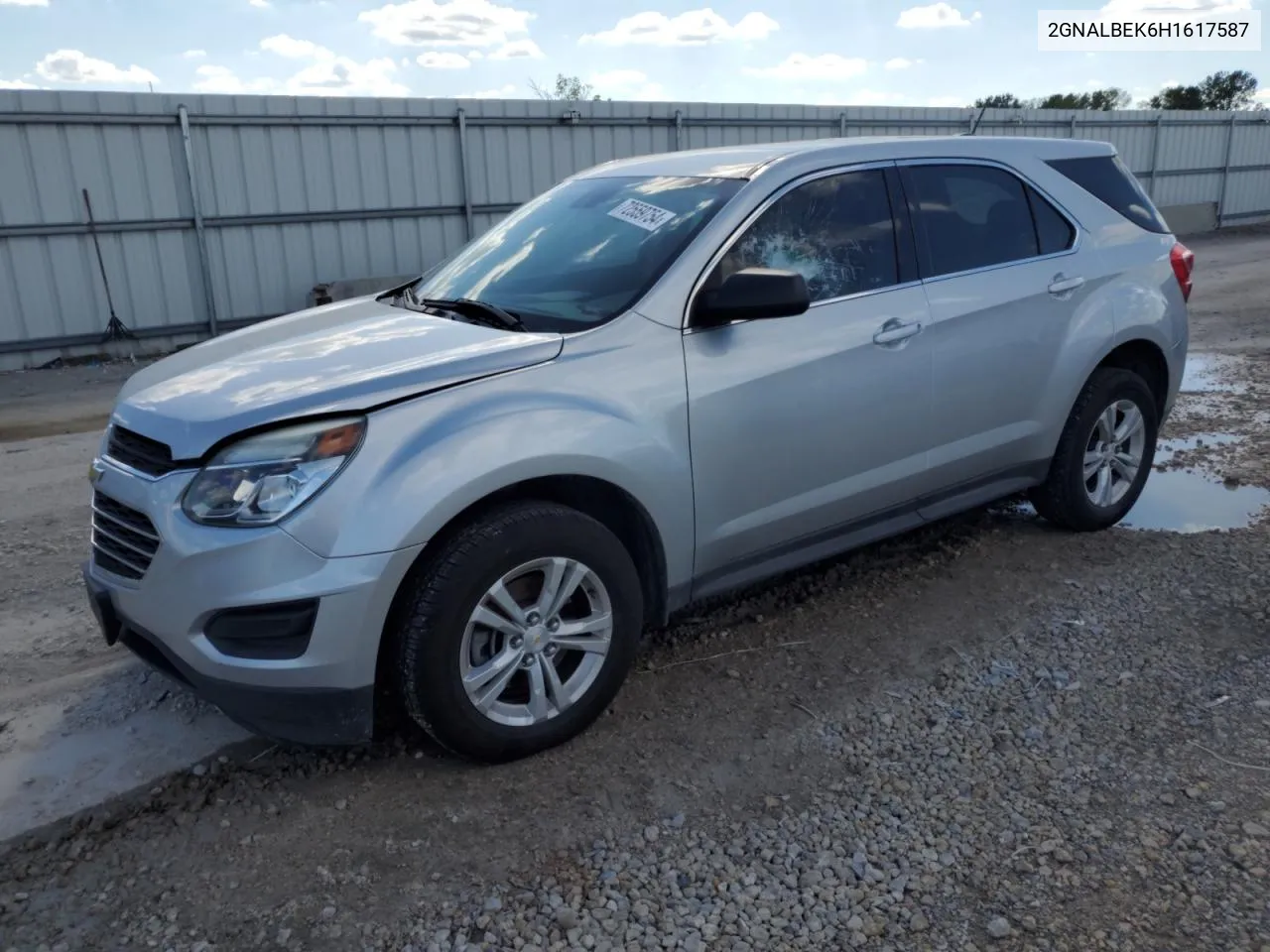 2017 Chevrolet Equinox Ls VIN: 2GNALBEK6H1617587 Lot: 72559754