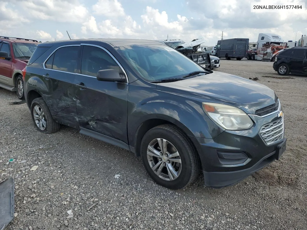 2017 Chevrolet Equinox Ls VIN: 2GNALBEK6H1577494 Lot: 72599404