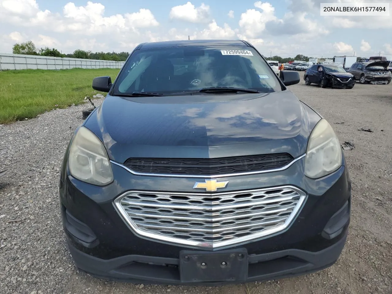 2017 Chevrolet Equinox Ls VIN: 2GNALBEK6H1577494 Lot: 72599404