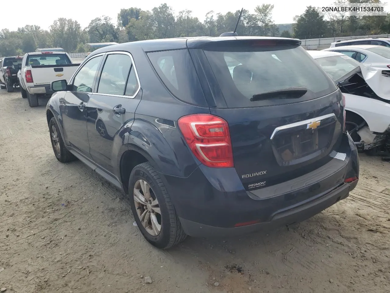 2017 Chevrolet Equinox Ls VIN: 2GNALBEK4H1534708 Lot: 72734354