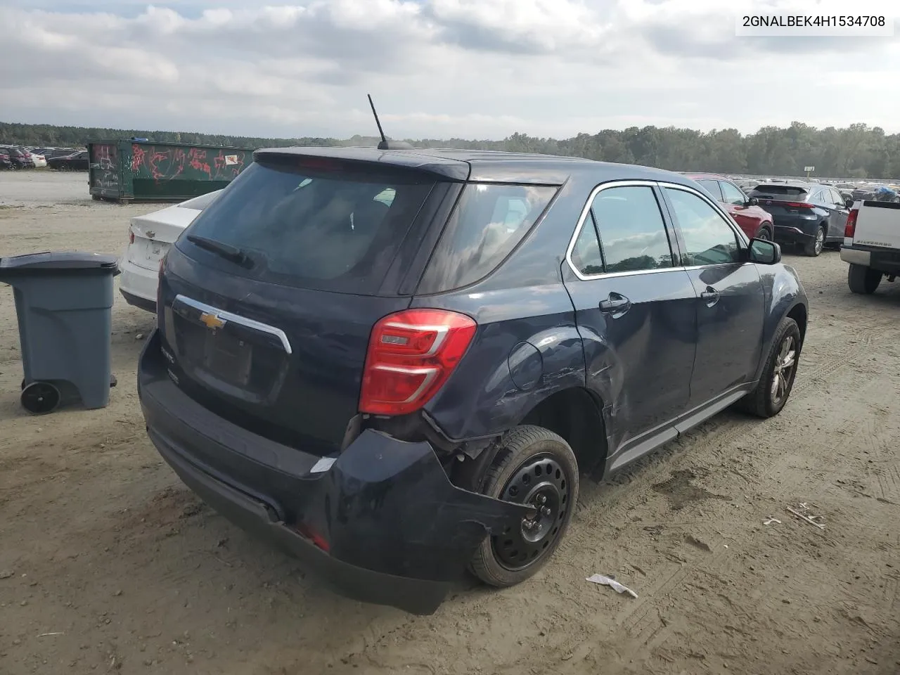 2017 Chevrolet Equinox Ls VIN: 2GNALBEK4H1534708 Lot: 72734354