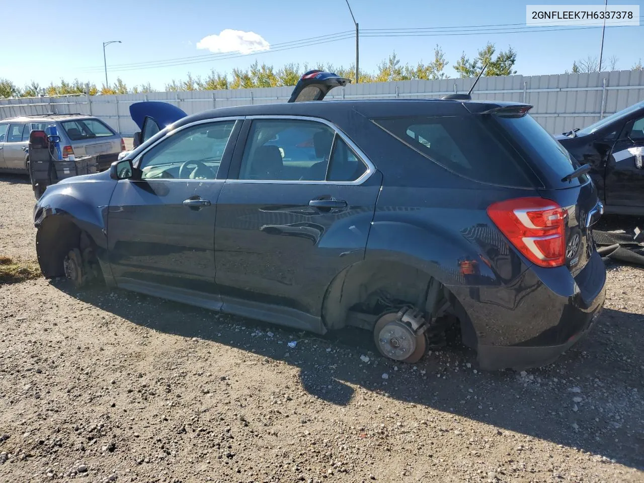 2017 Chevrolet Equinox Ls VIN: 2GNFLEEK7H6337378 Lot: 72979584