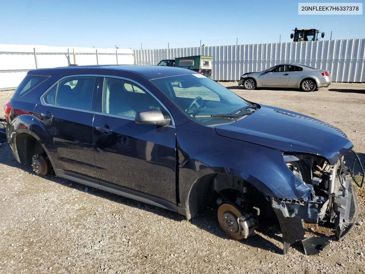 2017 Chevrolet Equinox Ls VIN: 2GNFLEEK7H6337378 Lot: 72979584