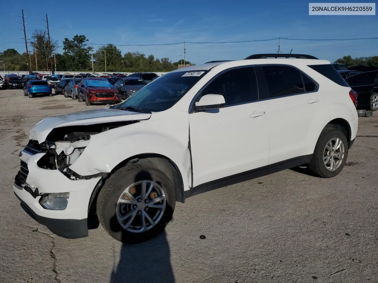 2017 Chevrolet Equinox Lt VIN: 2GNALCEK9H6220559 Lot: 73193774