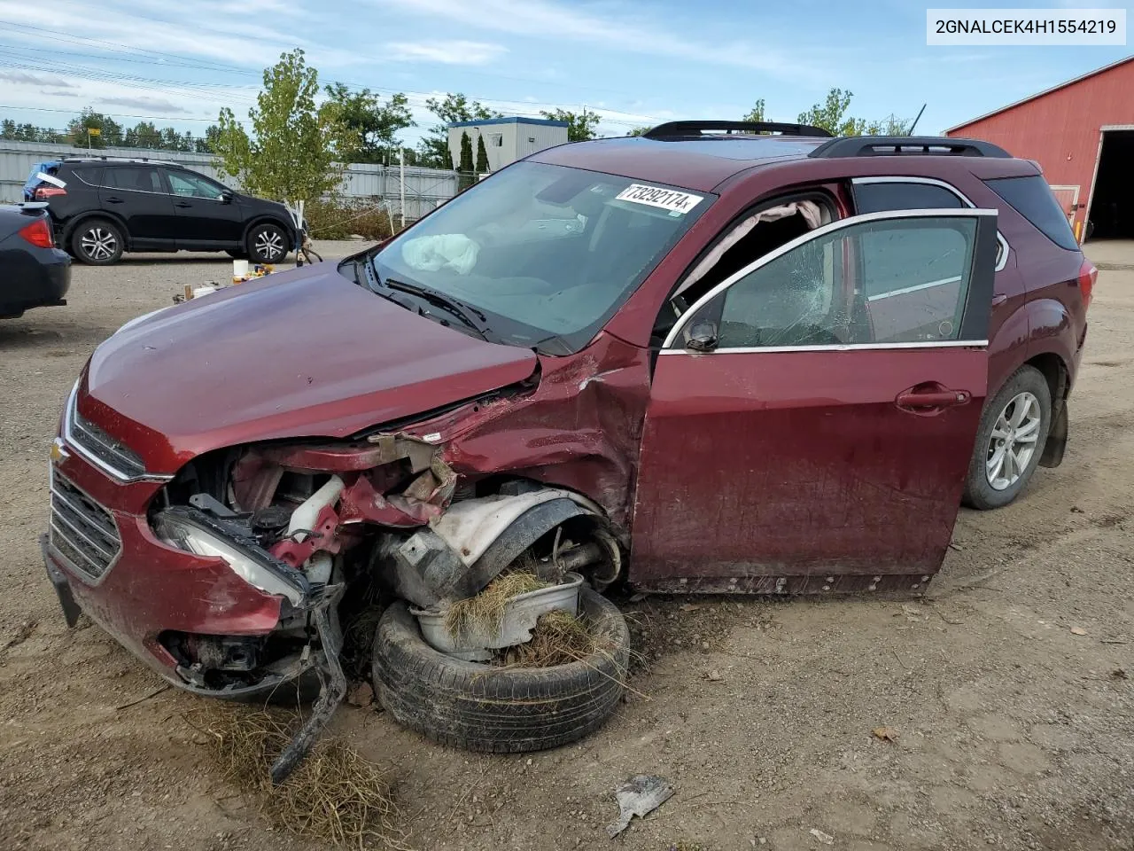 2GNALCEK4H1554219 2017 Chevrolet Equinox Lt