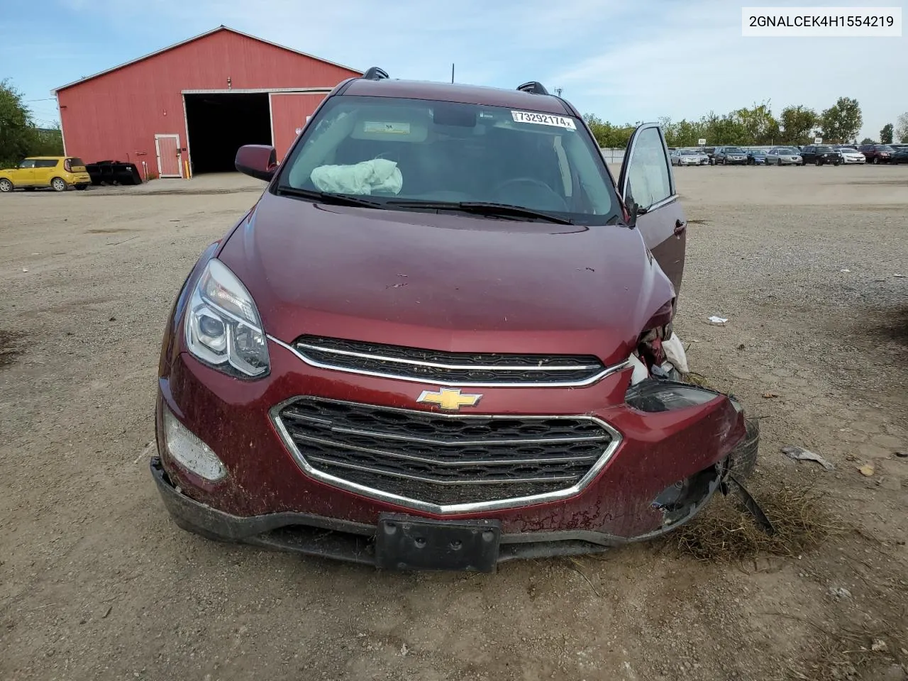 2017 Chevrolet Equinox Lt VIN: 2GNALCEK4H1554219 Lot: 73292174