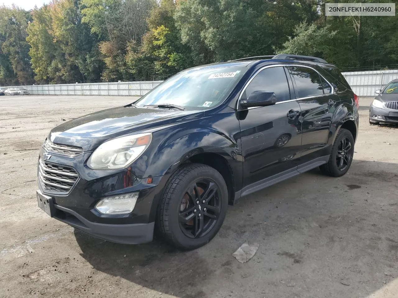 2017 Chevrolet Equinox Lt VIN: 2GNFLFEK1H6240960 Lot: 74242754