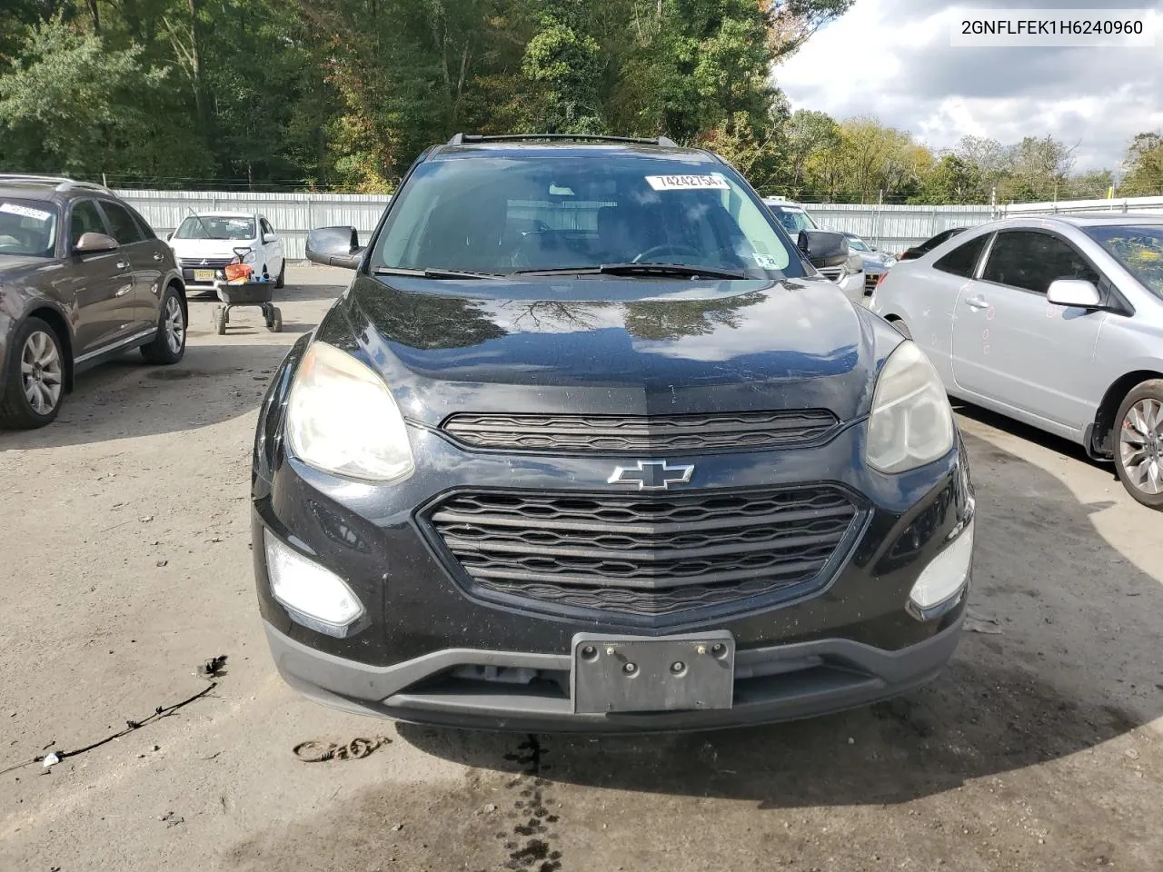 2017 Chevrolet Equinox Lt VIN: 2GNFLFEK1H6240960 Lot: 74242754