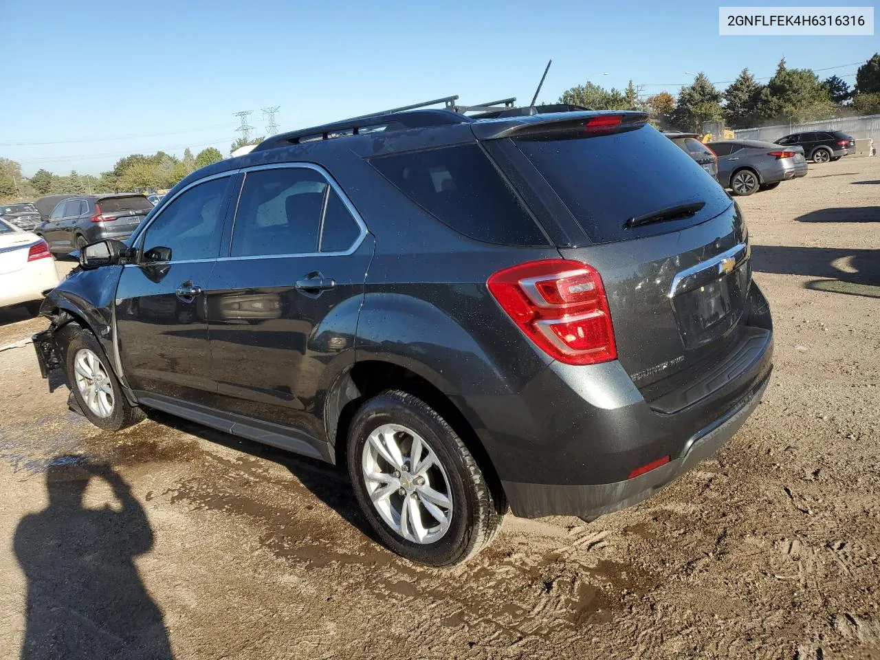 2017 Chevrolet Equinox Lt VIN: 2GNFLFEK4H6316316 Lot: 74636094