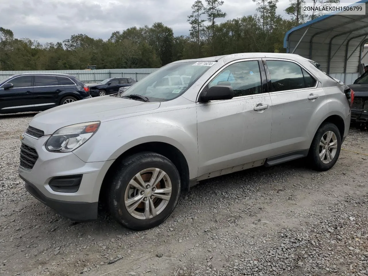 2017 Chevrolet Equinox L VIN: 2GNALAEK0H1506799 Lot: 74871624