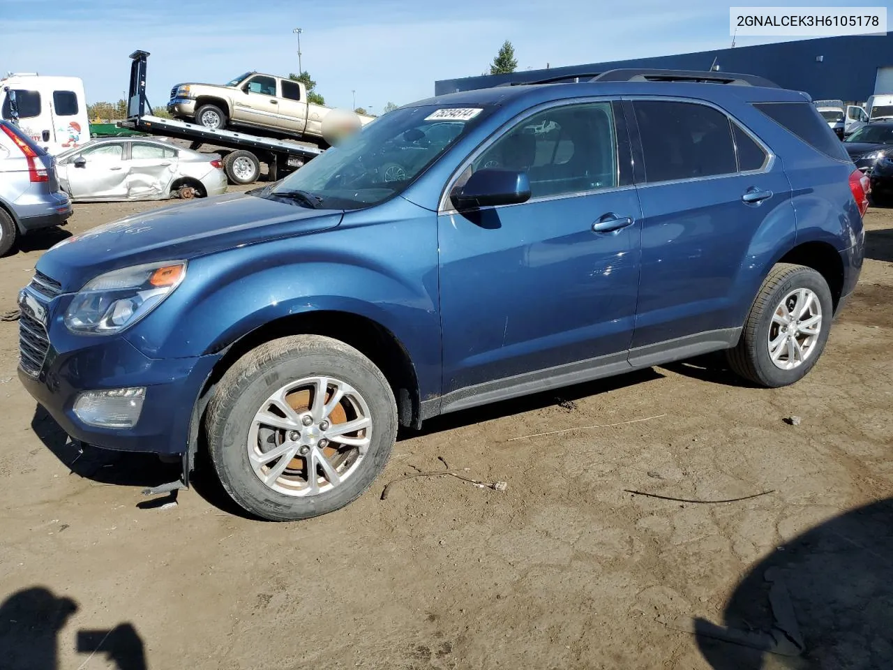 2017 Chevrolet Equinox Lt VIN: 2GNALCEK3H6105178 Lot: 75234514