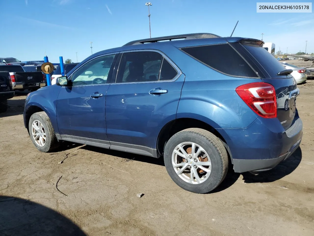 2017 Chevrolet Equinox Lt VIN: 2GNALCEK3H6105178 Lot: 75234514