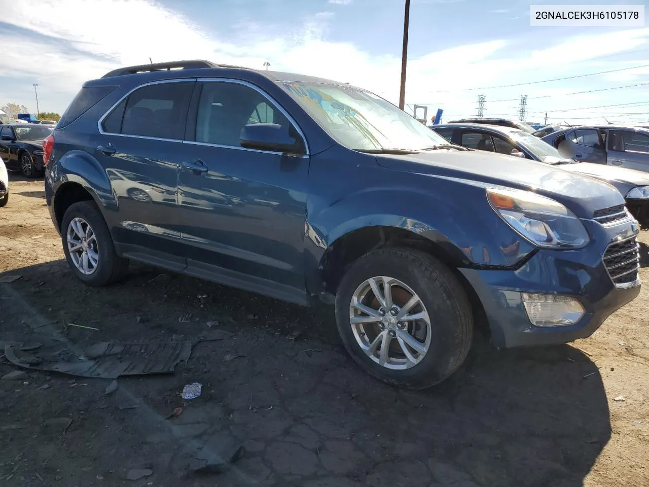 2017 Chevrolet Equinox Lt VIN: 2GNALCEK3H6105178 Lot: 75234514