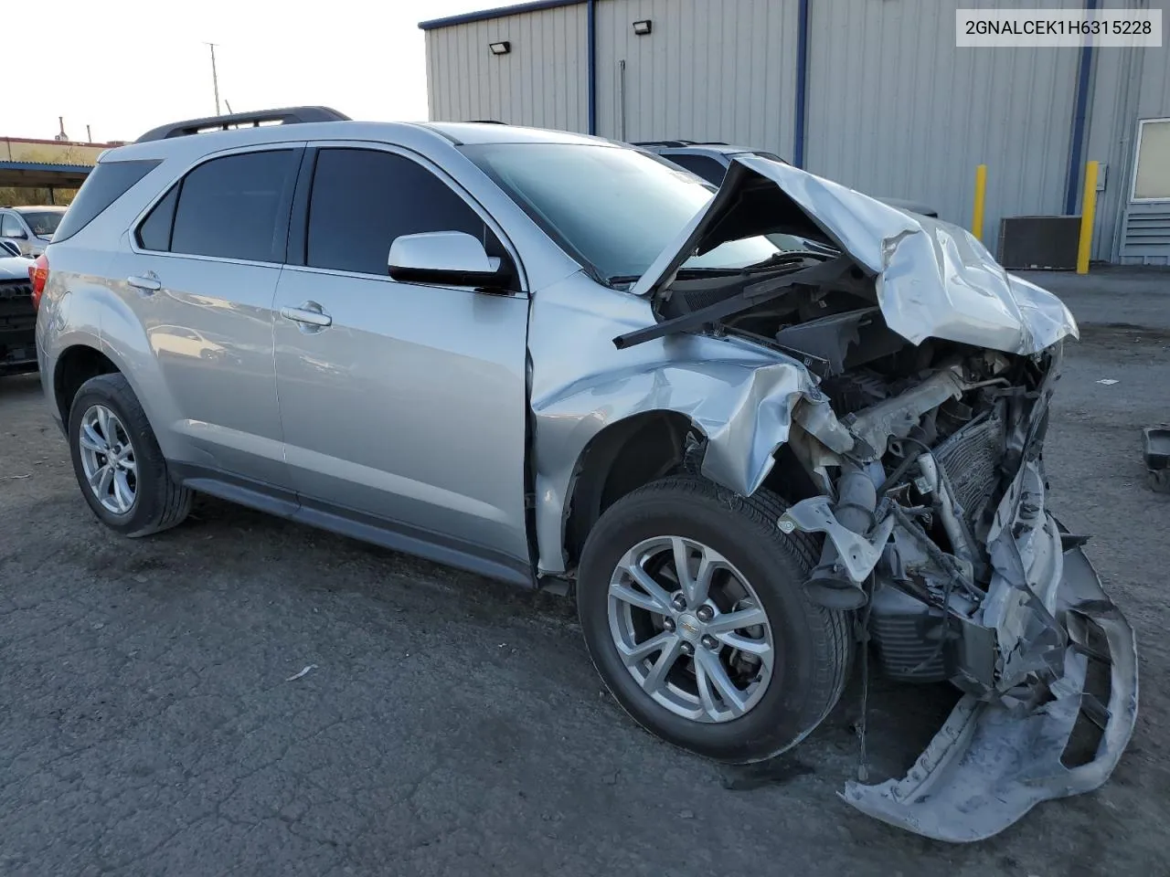 2017 Chevrolet Equinox Lt VIN: 2GNALCEK1H6315228 Lot: 75422024