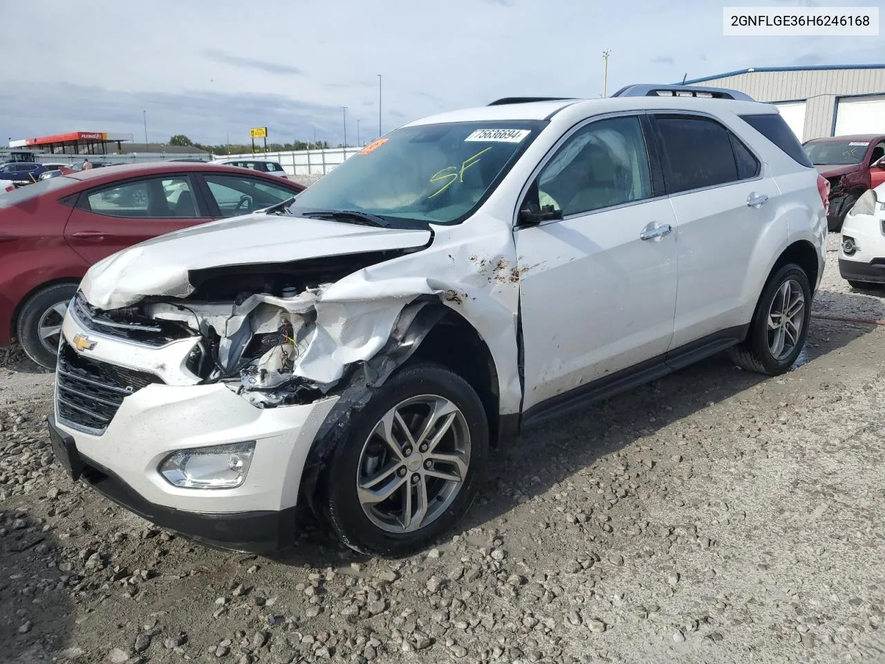 2017 Chevrolet Equinox Premier VIN: 2GNFLGE36H6246168 Lot: 75636694