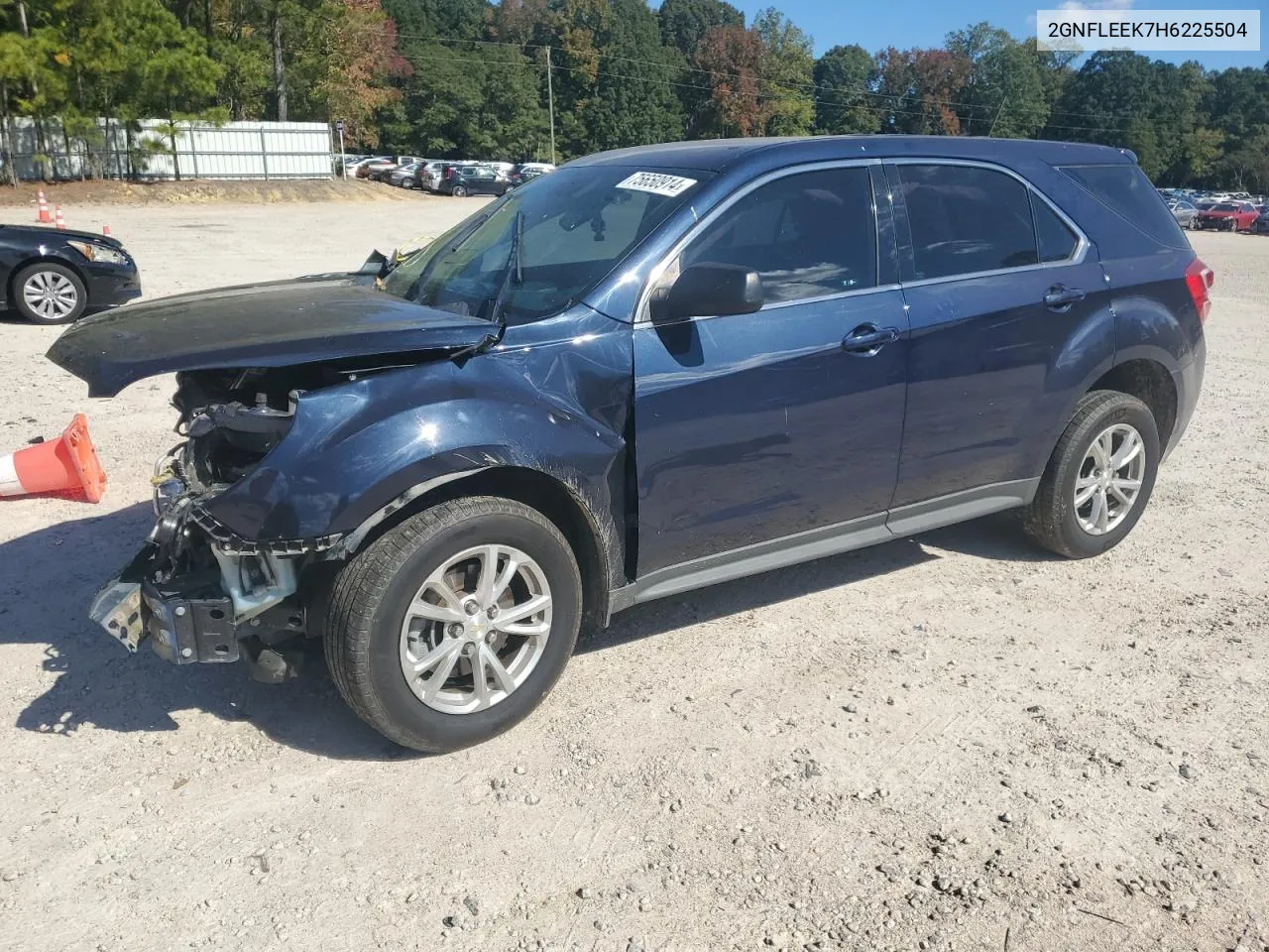 2017 Chevrolet Equinox Ls VIN: 2GNFLEEK7H6225504 Lot: 75650914