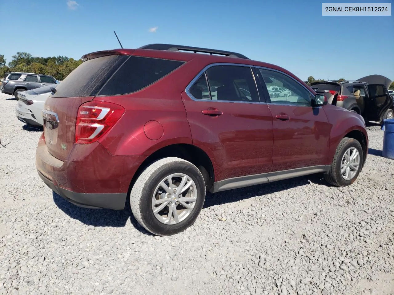 2017 Chevrolet Equinox Lt VIN: 2GNALCEK8H1512524 Lot: 76033224