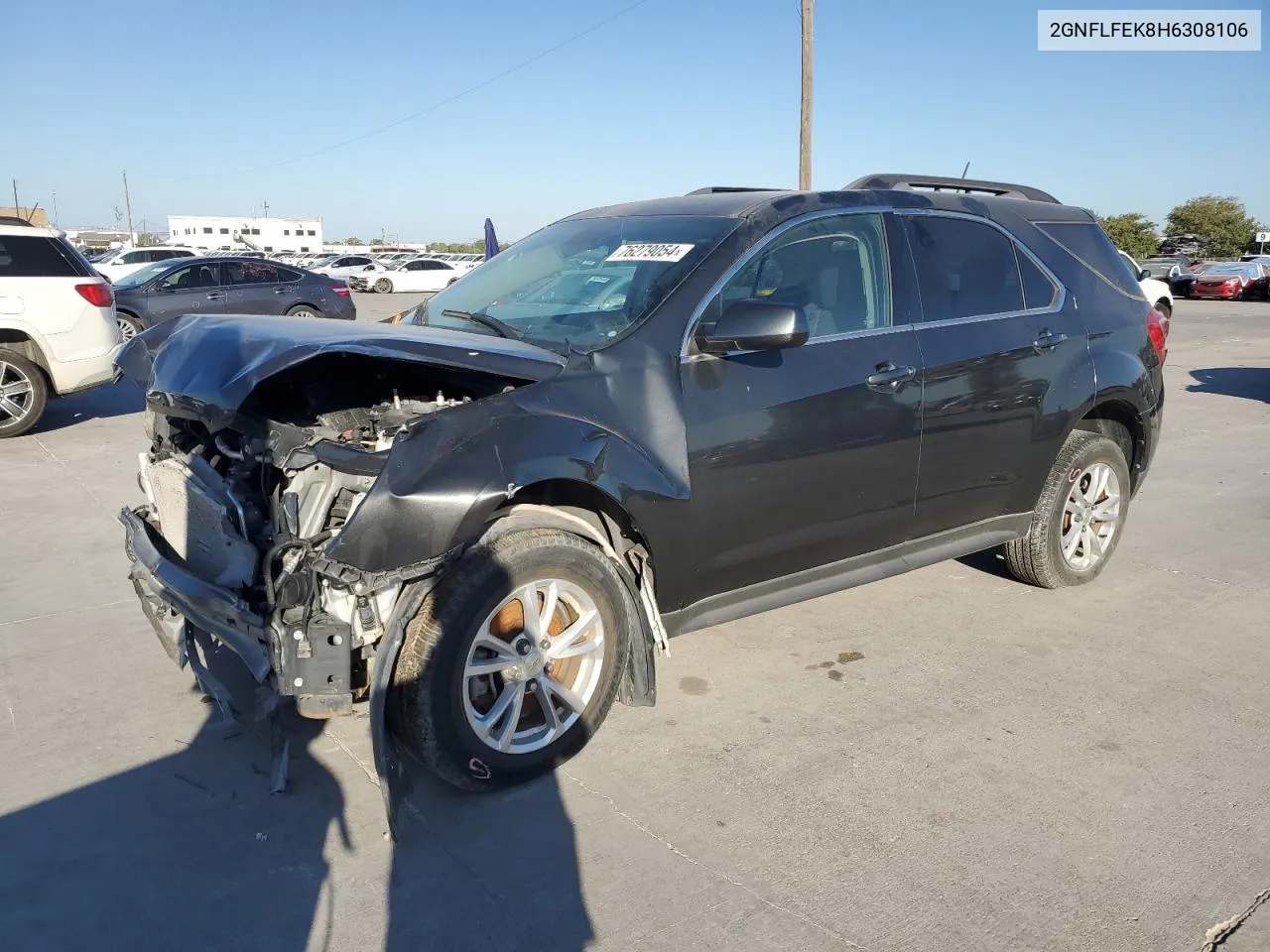 2017 Chevrolet Equinox Lt VIN: 2GNFLFEK8H6308106 Lot: 76279054