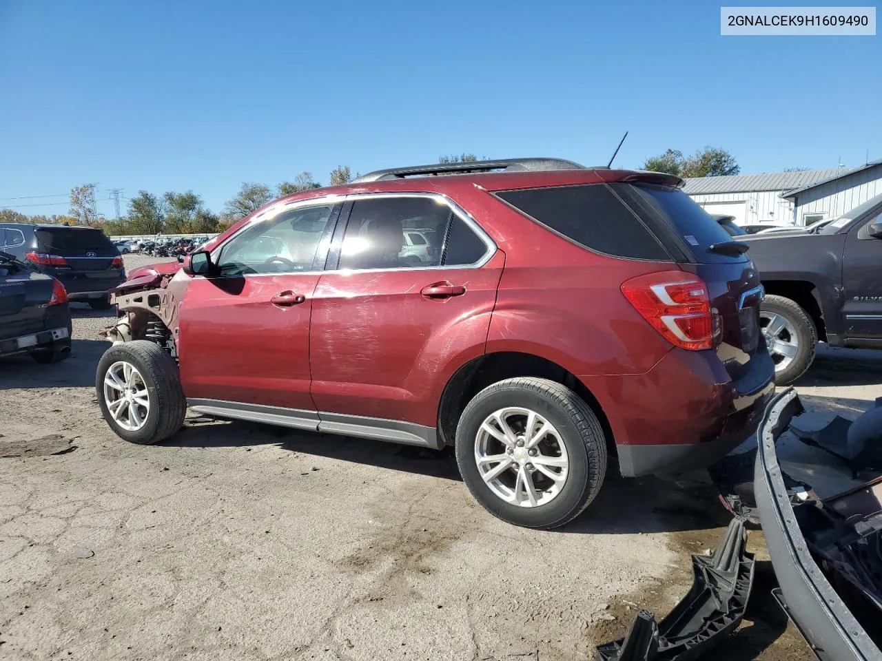 2017 Chevrolet Equinox Lt VIN: 2GNALCEK9H1609490 Lot: 76473924