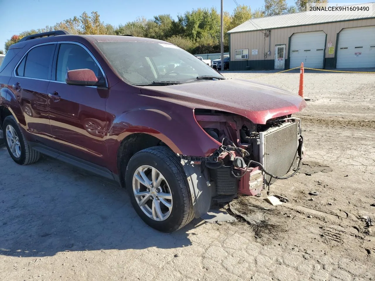 2017 Chevrolet Equinox Lt VIN: 2GNALCEK9H1609490 Lot: 76473924