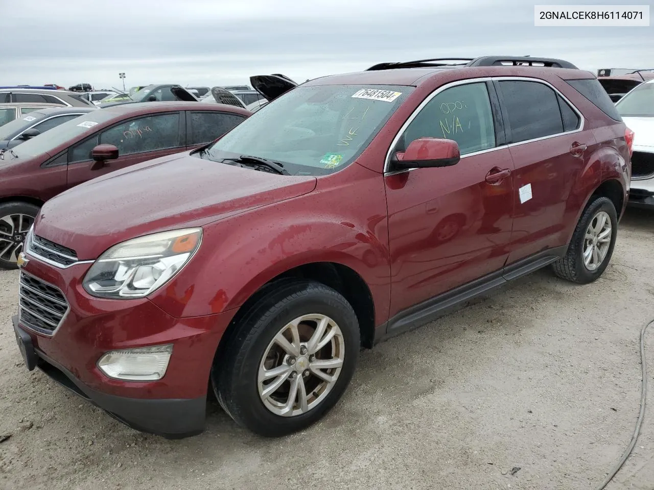 2017 Chevrolet Equinox Lt VIN: 2GNALCEK8H6114071 Lot: 76481504