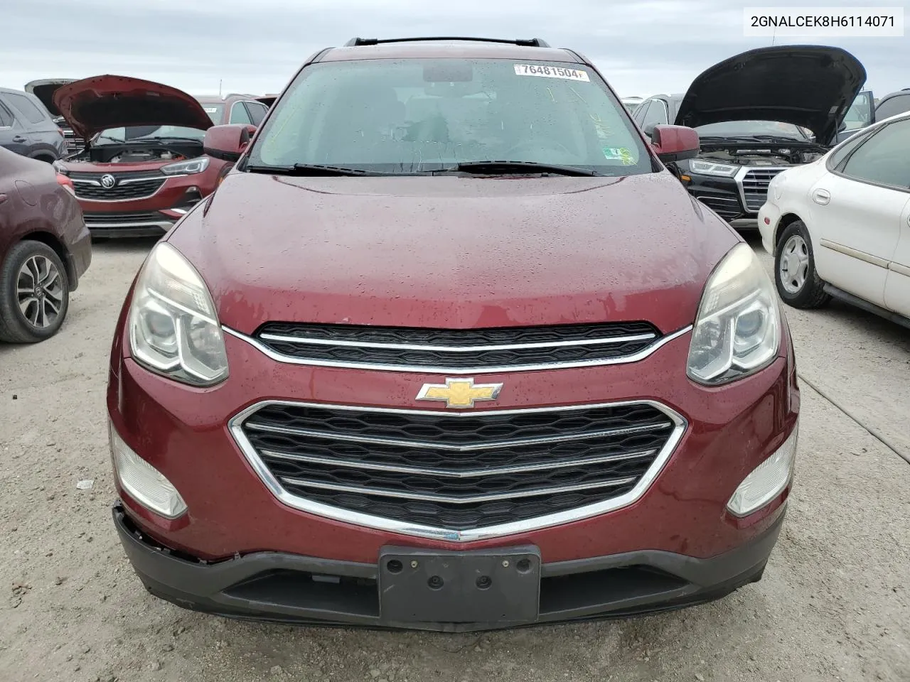 2017 Chevrolet Equinox Lt VIN: 2GNALCEK8H6114071 Lot: 76481504