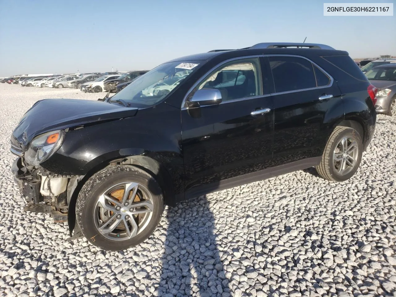 2017 Chevrolet Equinox Premier VIN: 2GNFLGE30H6221167 Lot: 77347194