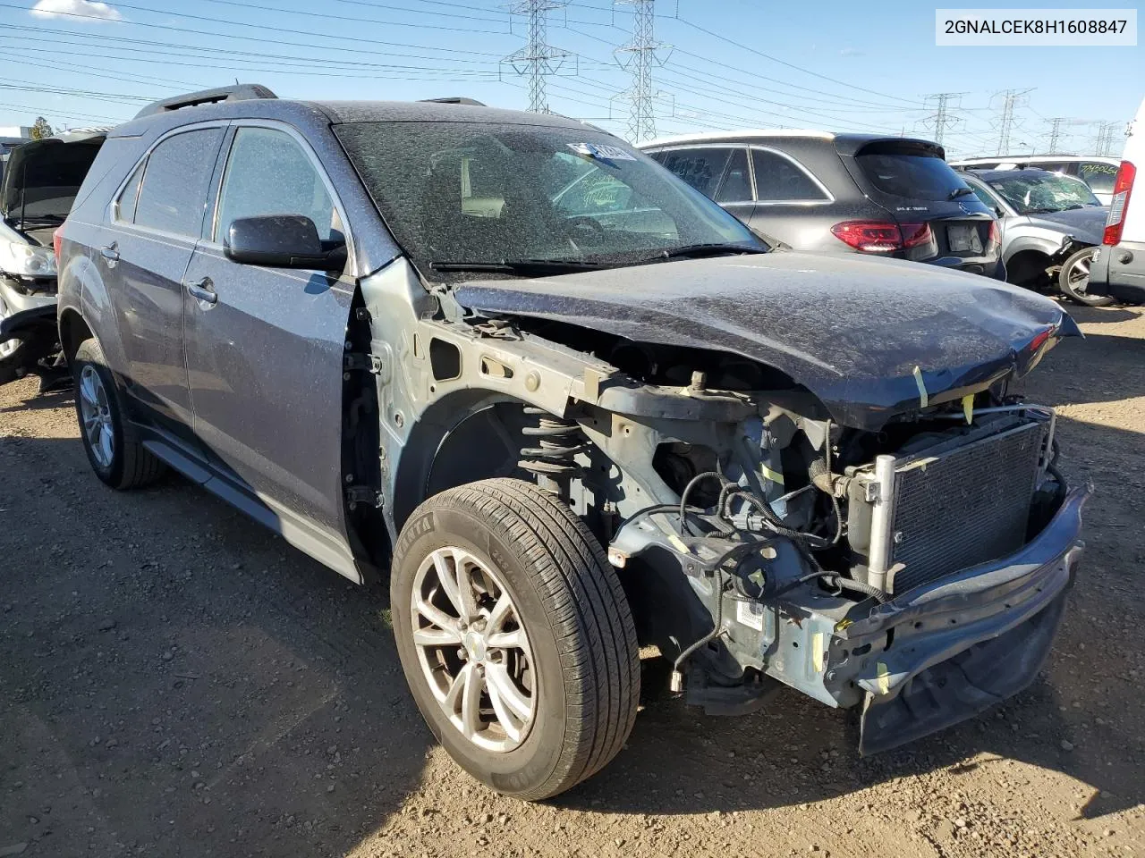 2017 Chevrolet Equinox Lt VIN: 2GNALCEK8H1608847 Lot: 77347284