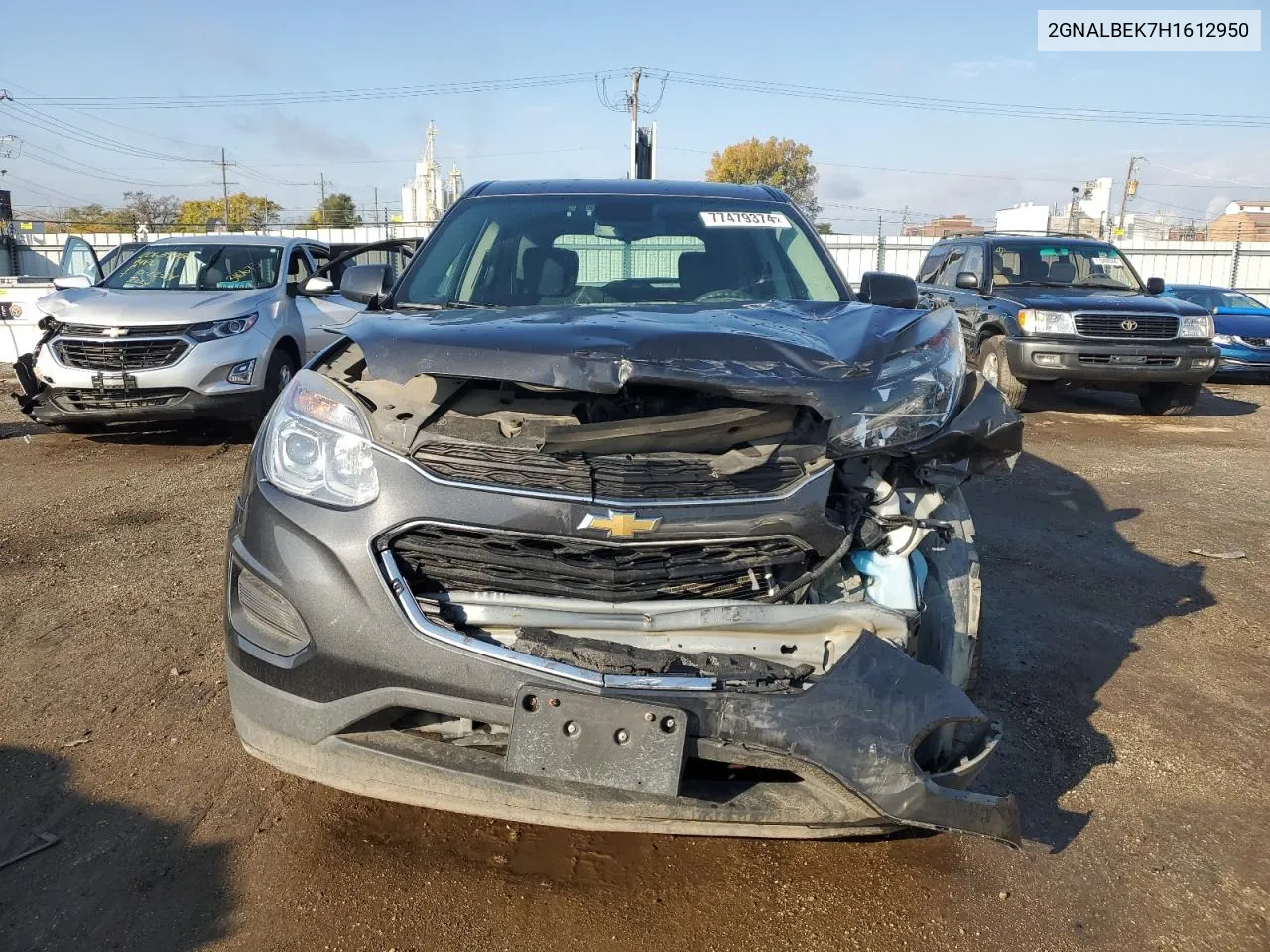 2017 Chevrolet Equinox Ls VIN: 2GNALBEK7H1612950 Lot: 77479374