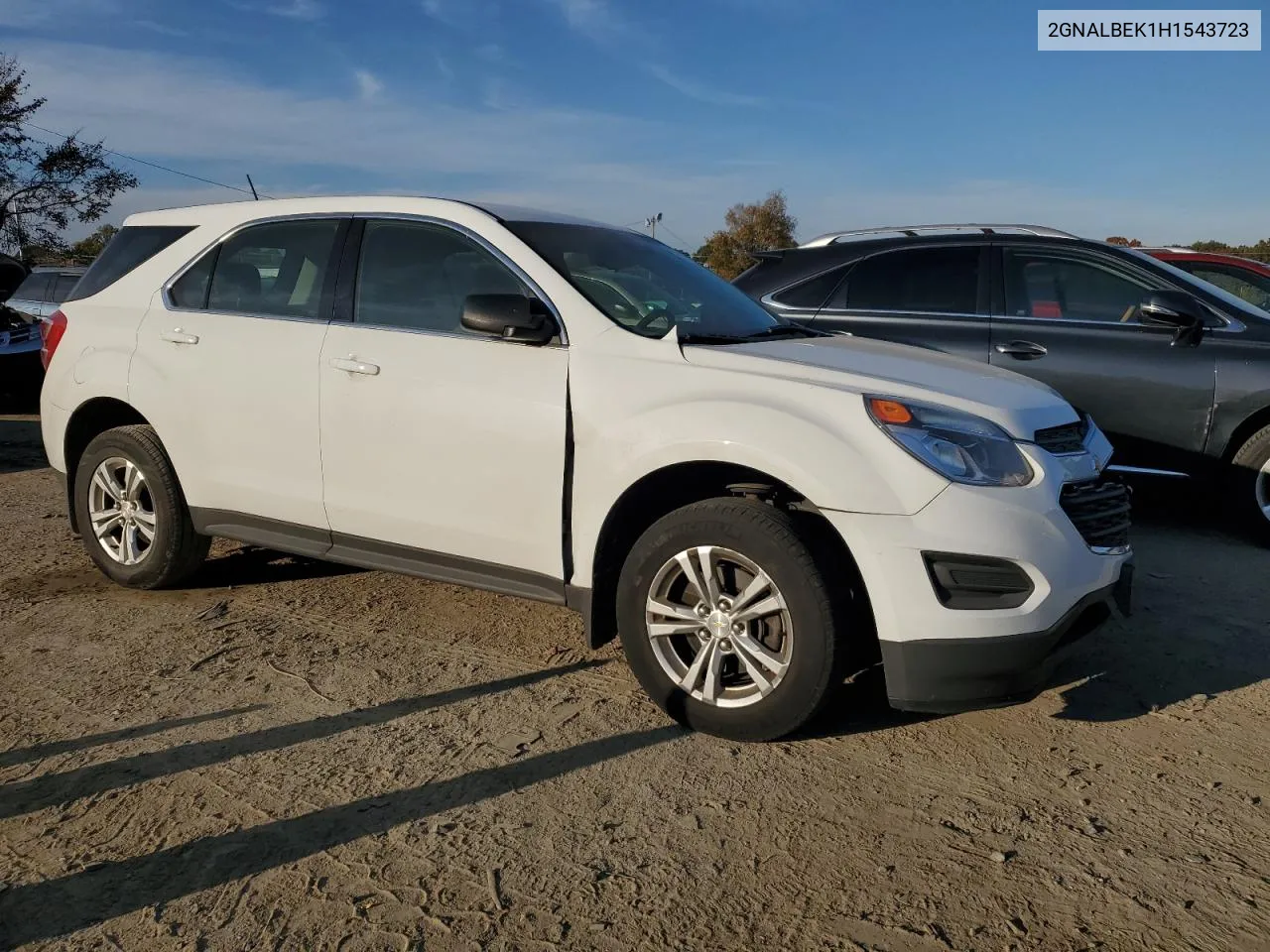 2017 Chevrolet Equinox Ls VIN: 2GNALBEK1H1543723 Lot: 77889804