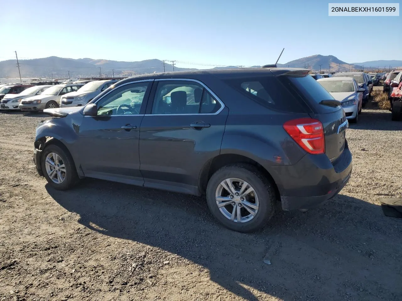 2017 Chevrolet Equinox Ls VIN: 2GNALBEKXH1601599 Lot: 78317014