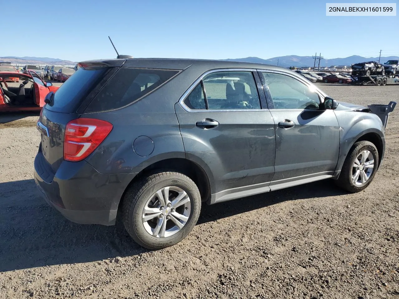 2017 Chevrolet Equinox Ls VIN: 2GNALBEKXH1601599 Lot: 78317014