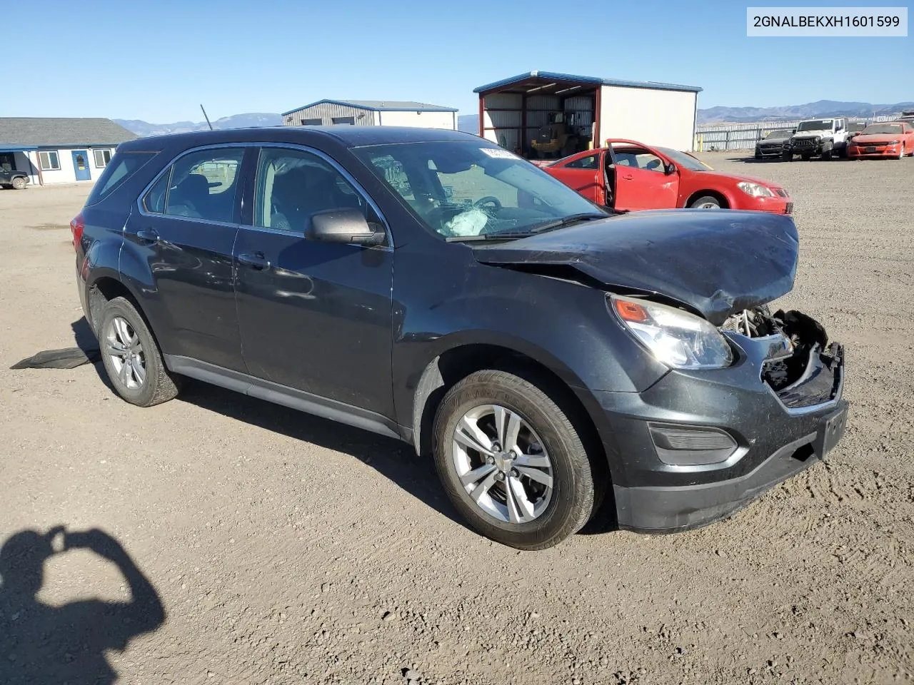 2017 Chevrolet Equinox Ls VIN: 2GNALBEKXH1601599 Lot: 78317014