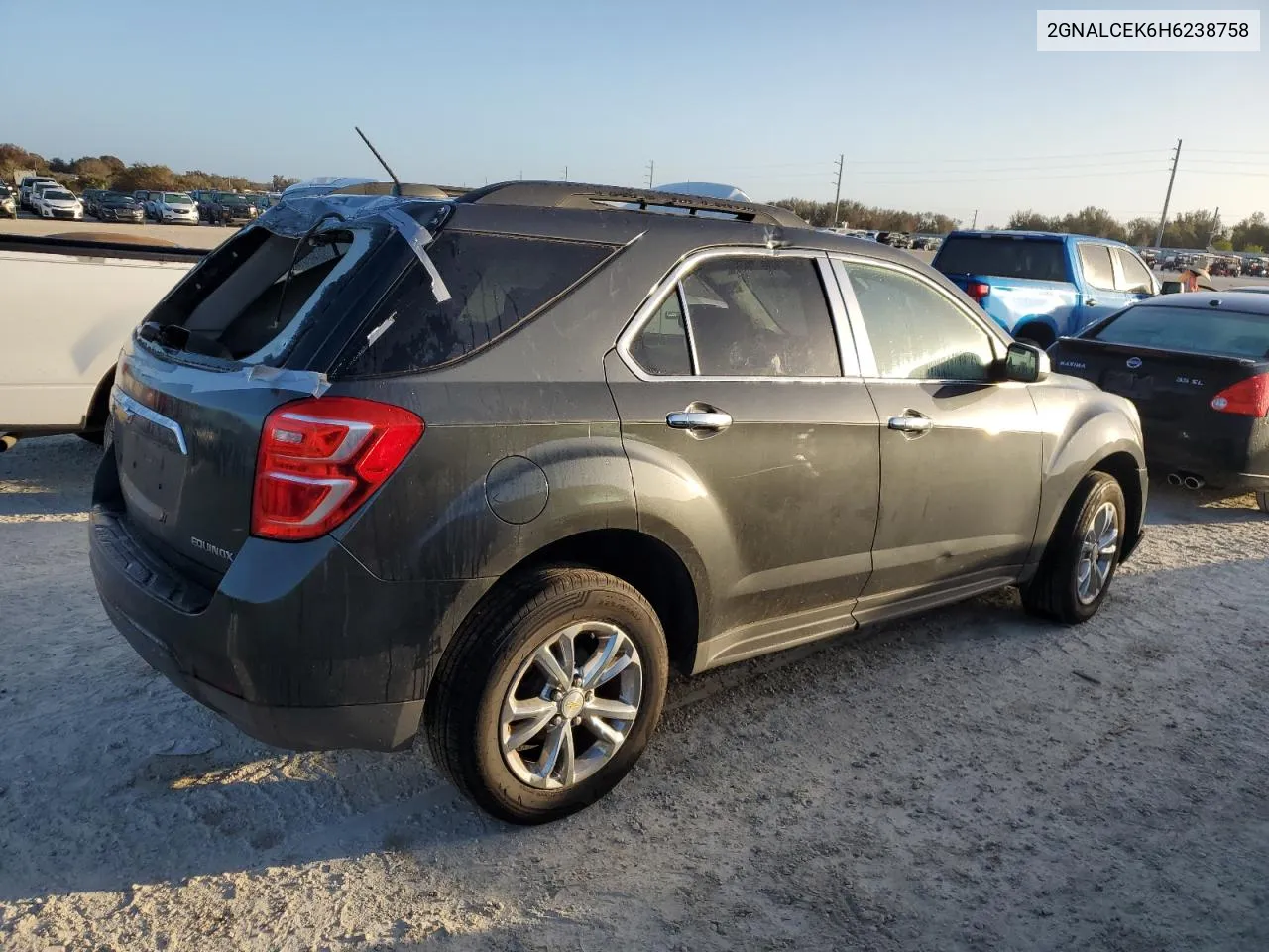 2017 Chevrolet Equinox Lt VIN: 2GNALCEK6H6238758 Lot: 78618184