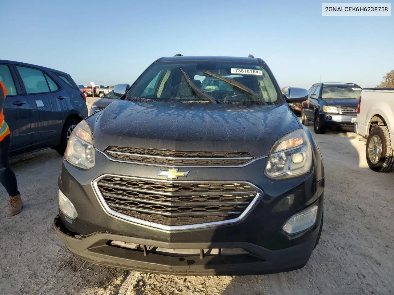 2017 Chevrolet Equinox Lt VIN: 2GNALCEK6H6238758 Lot: 78618184