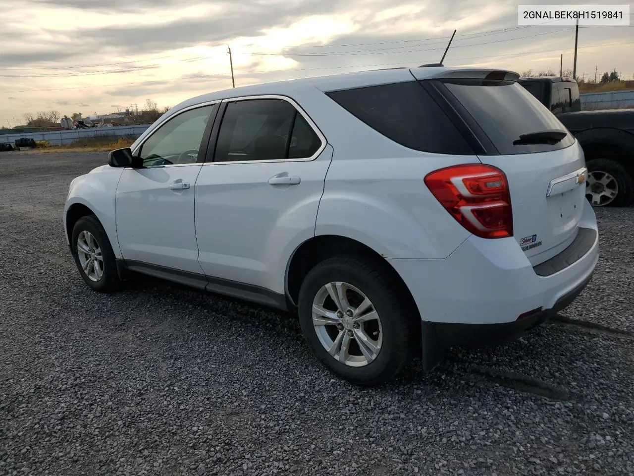 2017 Chevrolet Equinox Ls VIN: 2GNALBEK8H1519841 Lot: 78750104