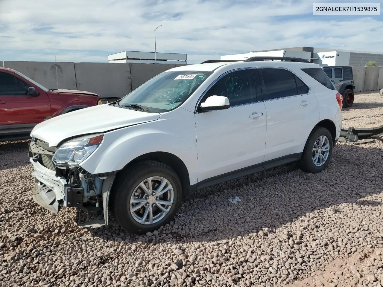 2017 Chevrolet Equinox Lt VIN: 2GNALCEK7H1539875 Lot: 78871644