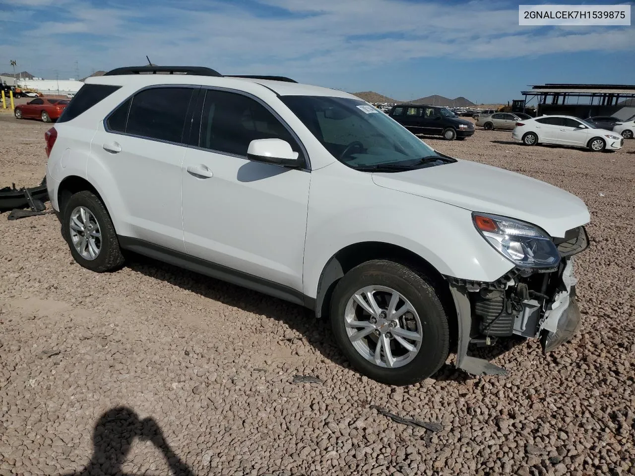 2017 Chevrolet Equinox Lt VIN: 2GNALCEK7H1539875 Lot: 78871644