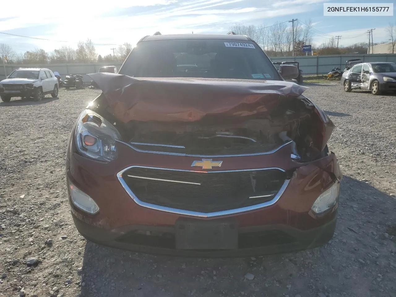 2017 Chevrolet Equinox Lt VIN: 2GNFLFEK1H6155777 Lot: 79074924