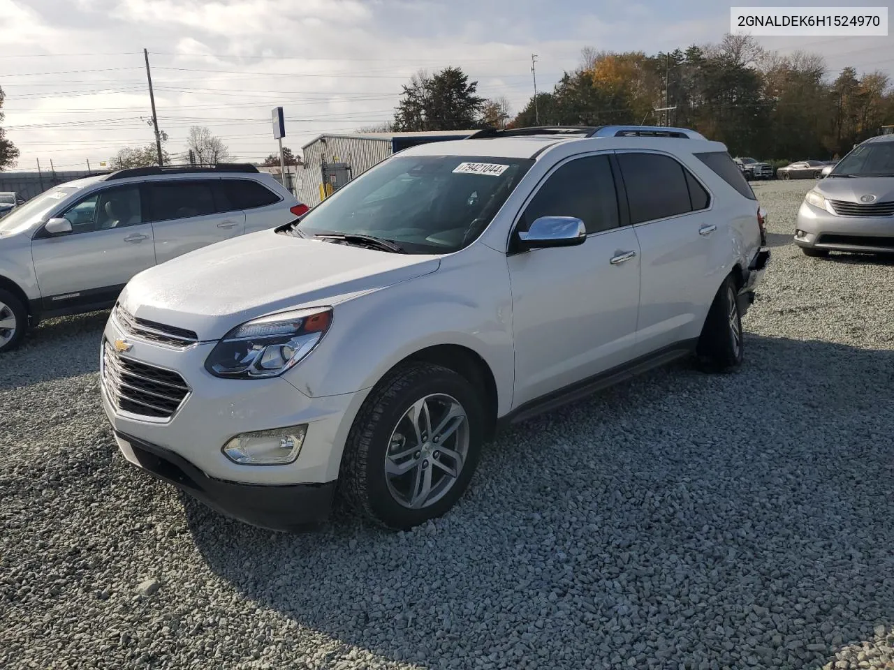 2017 Chevrolet Equinox Premier VIN: 2GNALDEK6H1524970 Lot: 79421044