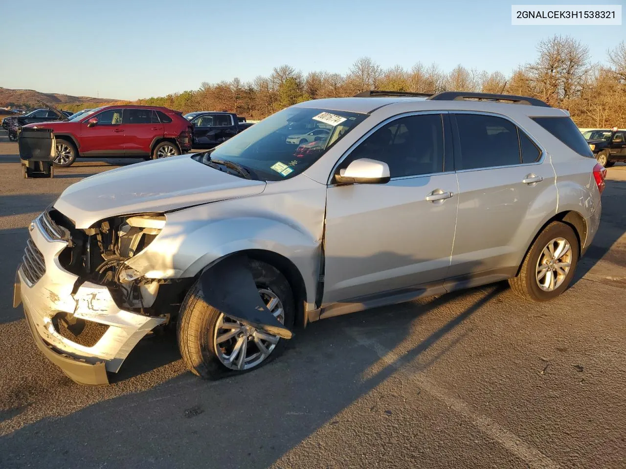 2017 Chevrolet Equinox Lt VIN: 2GNALCEK3H1538321 Lot: 80016774