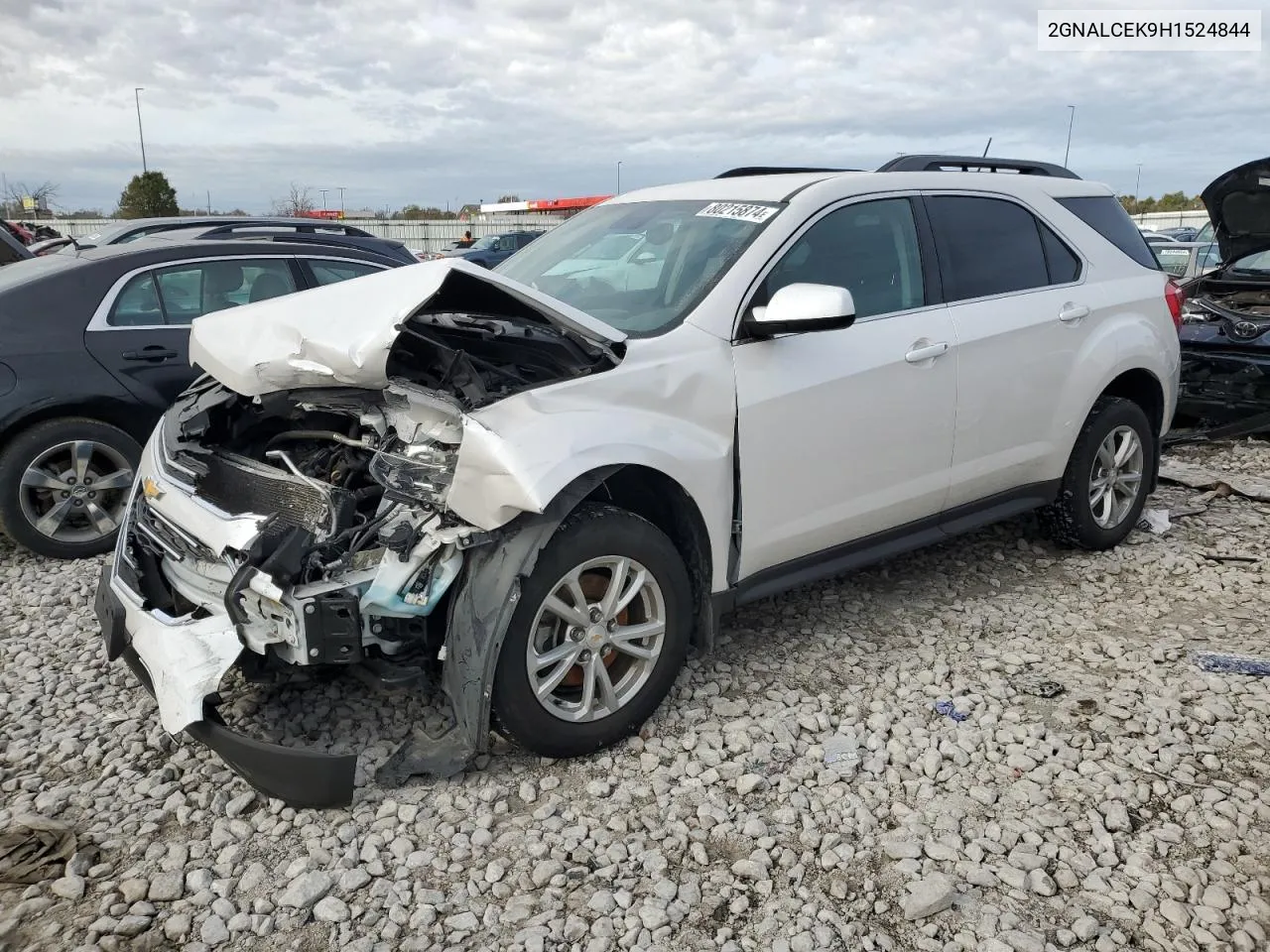 2017 Chevrolet Equinox Lt VIN: 2GNALCEK9H1524844 Lot: 80215874