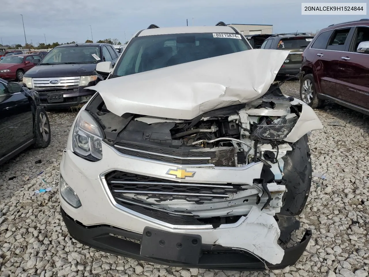 2017 Chevrolet Equinox Lt VIN: 2GNALCEK9H1524844 Lot: 80215874